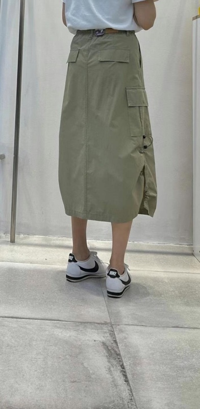 韓 綁帶工裝口袋裙 2色 size