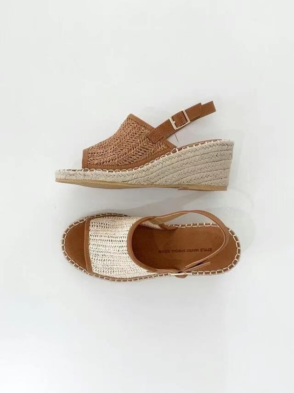 韓 編織船型涼鞋 2色 size