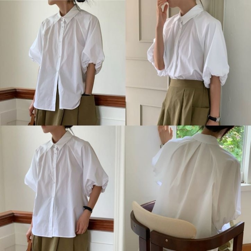 韓 膨袖上衣 3色 size