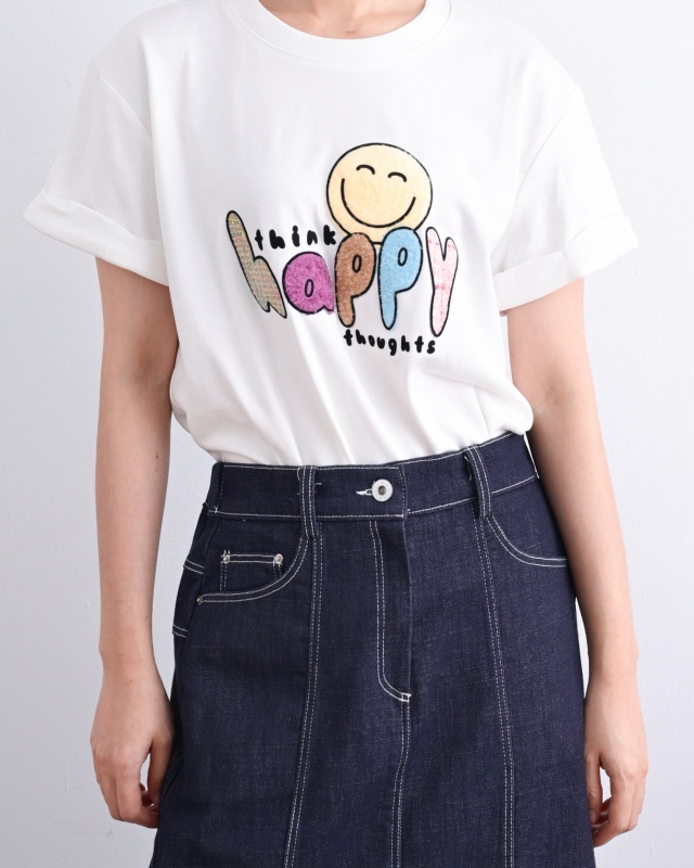 韓 黑皮笑臉上衣 3色 size