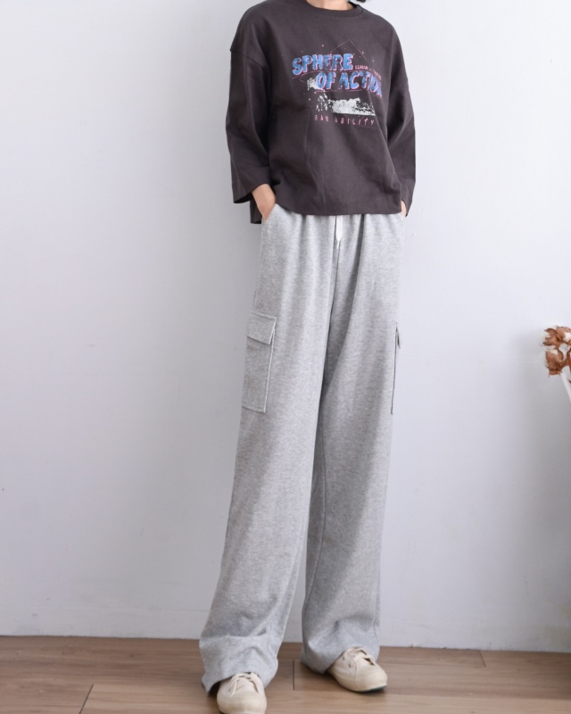 韓 七分袖英文字上衣 3色 size