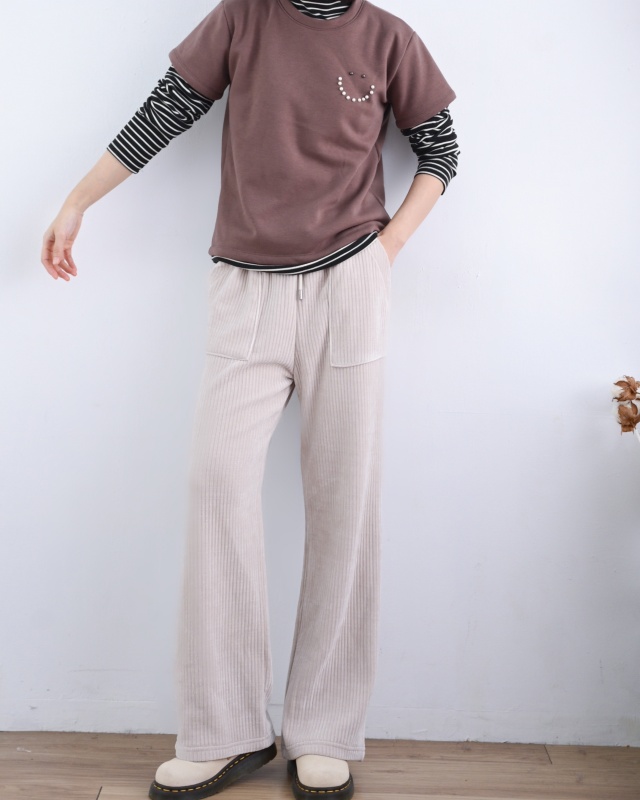 韓 微笑珍珠上衣 3色 size