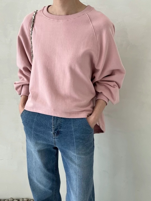 韓 前短後長素上衣 4色 size