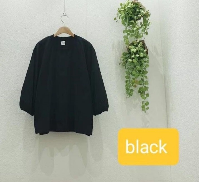 韓 小口袋寬袖上衣 3色 size
