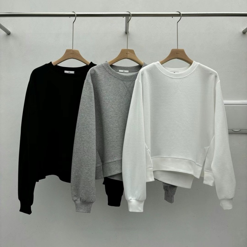 韓 側開岔素色上衣 3色 size