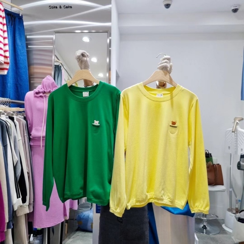 韓  口袋小熊上衣 7色 size