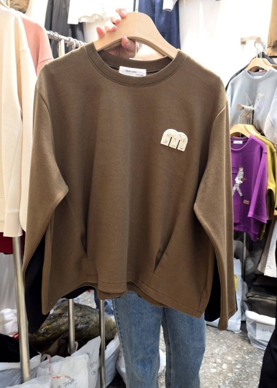 韓 前抓褶M上衣 3色 size