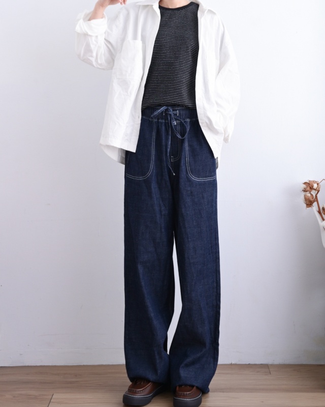 韓 微鋪棉雙口袋襯衫  2色 size