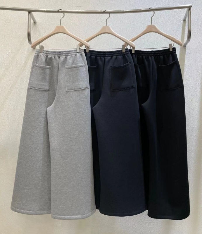 韓 太空棉素色寬褲 3色 size