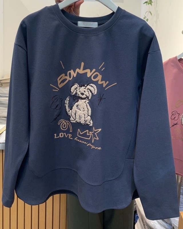 韓 狗狗咬骨頭上衣 2色 size