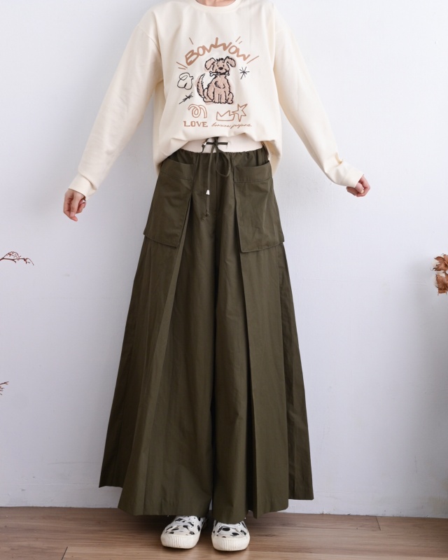 韓 狗狗咬骨頭上衣 2色 size