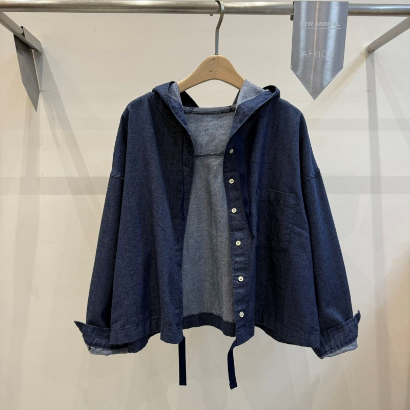韓 下擺綁帶連帽上衣 2色 size