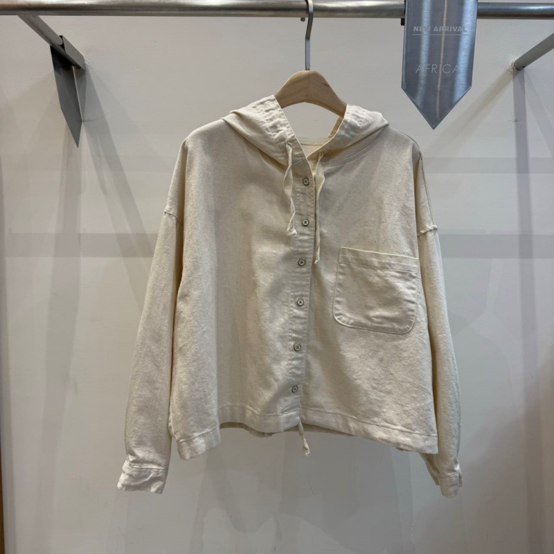 韓 下擺綁帶連帽上衣 2色 size