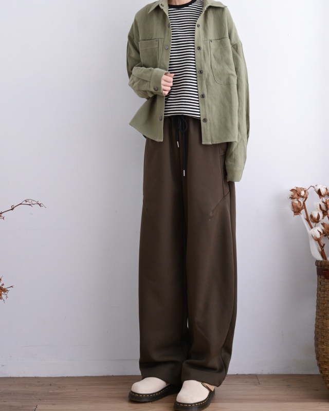 韓 短版素色襯衫 2色 size