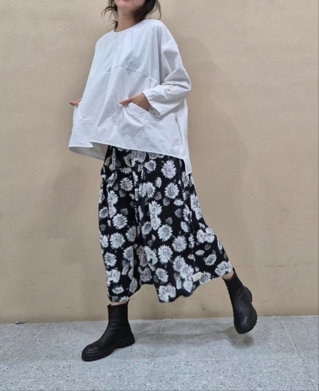 韓 前口袋素色上衣 4色 size