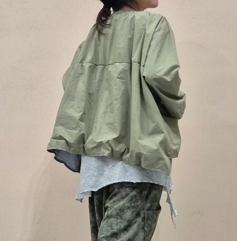 韓 前口袋素色上衣 4色 size