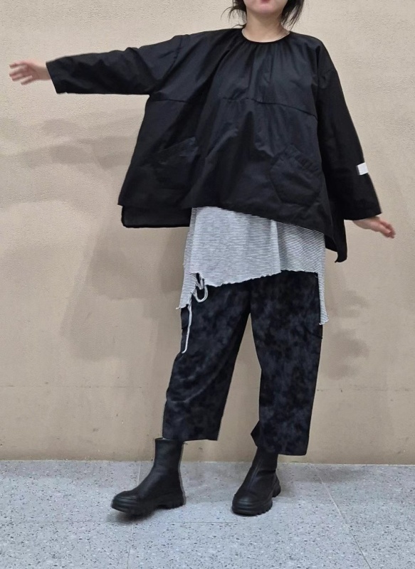 韓 前口袋素色上衣 4色 size