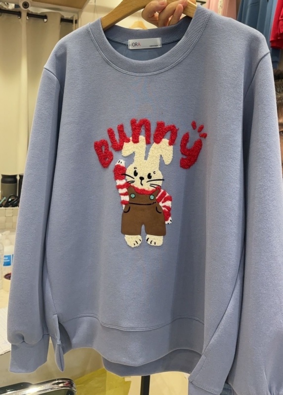 韓 穿條文衣的兔子 3色 size