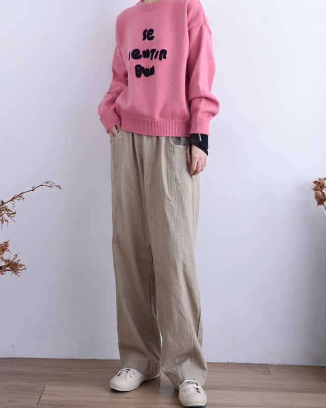 韓 毛毛英文字上衣 3色 size
