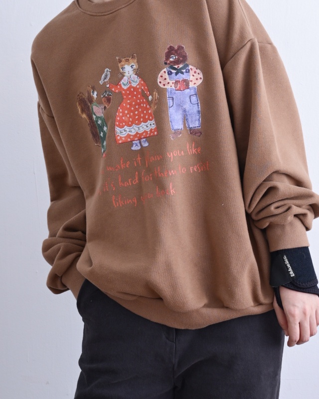 韓 貓女孩與他的森林朋友 2色 size