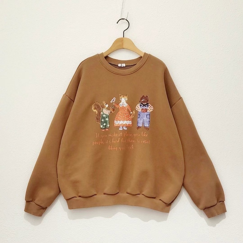 韓 貓女孩與他的森林朋友 2色 size