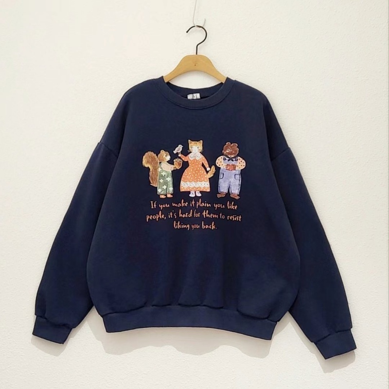韓 貓女孩與他的森林朋友 2色 size