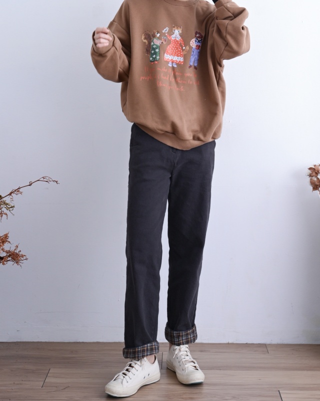 韓 貓女孩與他的森林朋友 2色 size