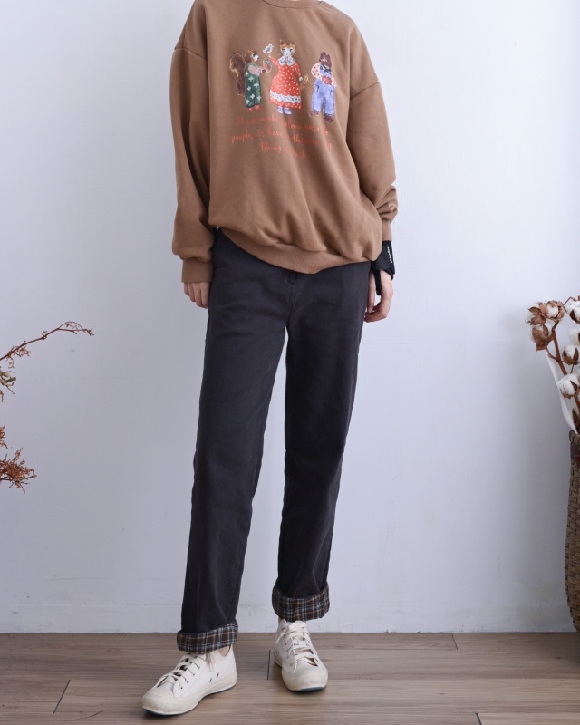 韓 貓女孩與他的森林朋友 2色 size