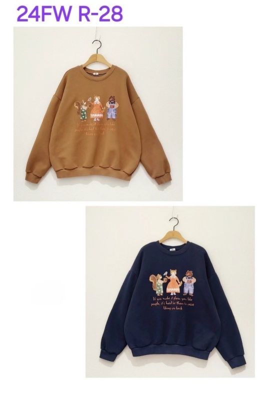 韓 貓女孩與他的森林朋友 2色 size