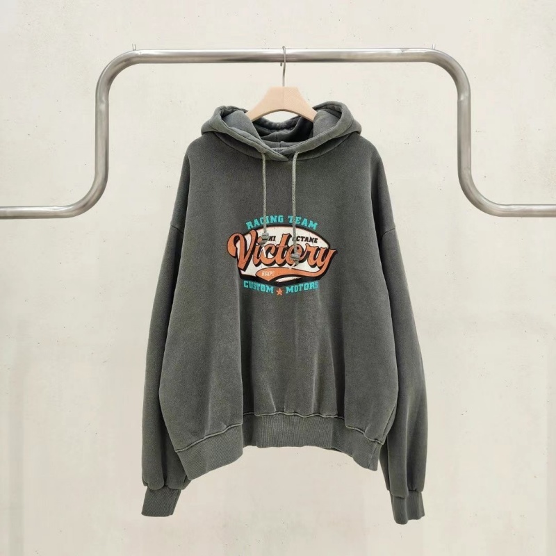 韓 洗舊刷色連帽上衣 4色 size