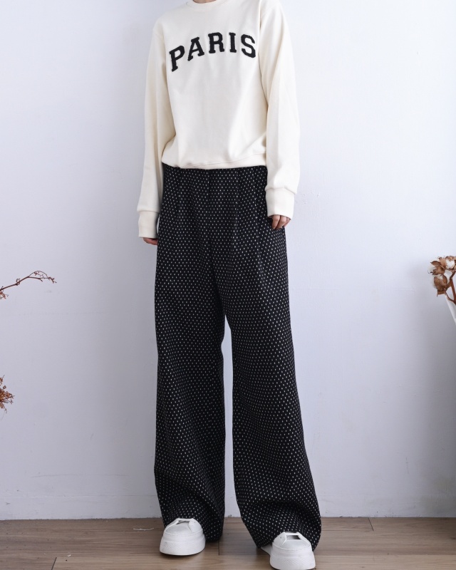 韓 英文巴黎上衣 4色 size