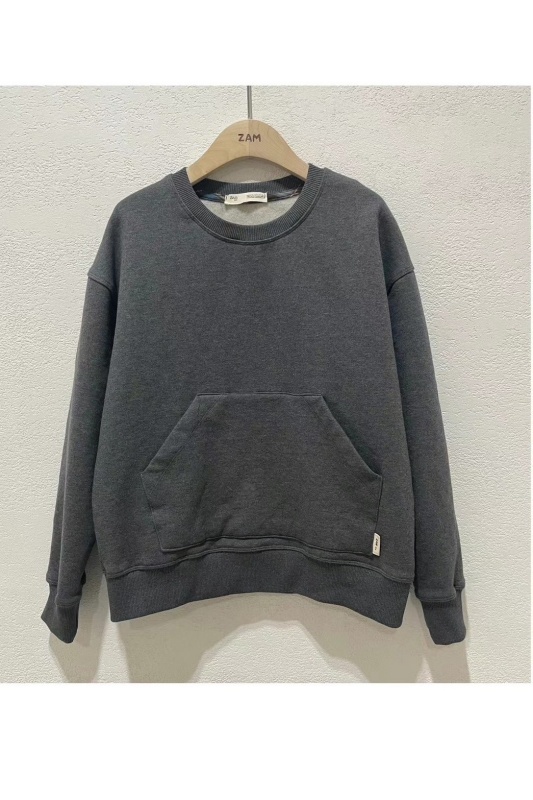 韓 素色前口袋上衣 6色 size