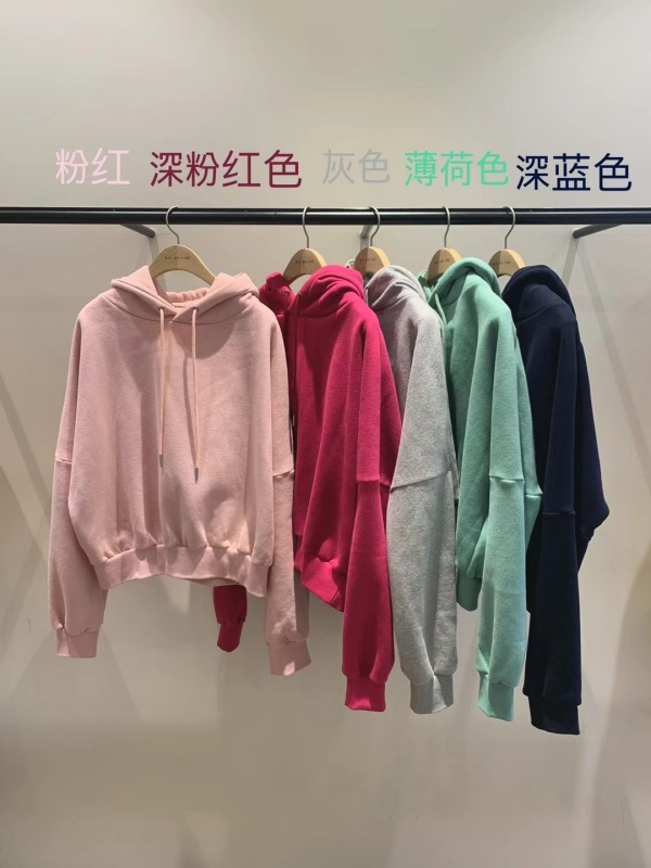 韓 短版連帽上衣 5色 size