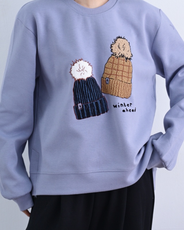 韓 兩頂帽上衣 3色 size