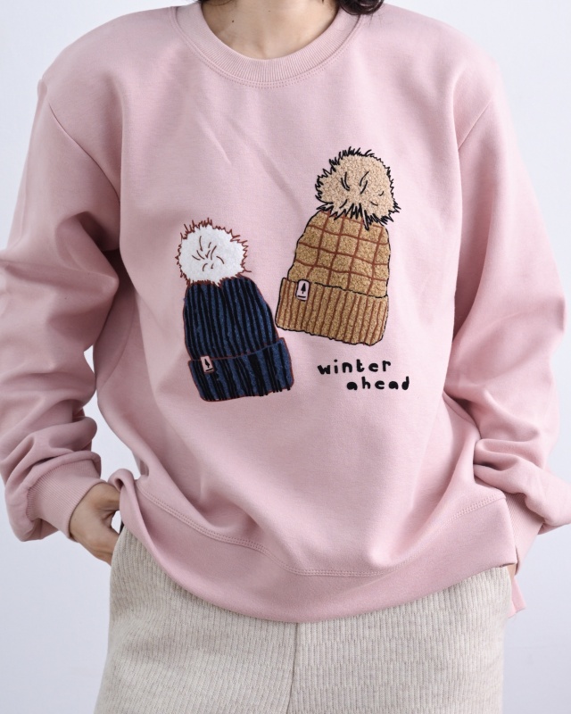 韓 兩頂帽上衣 3色 size