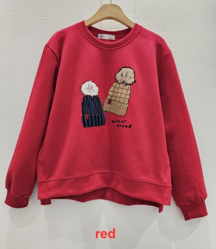韓 兩頂帽上衣 3色 size