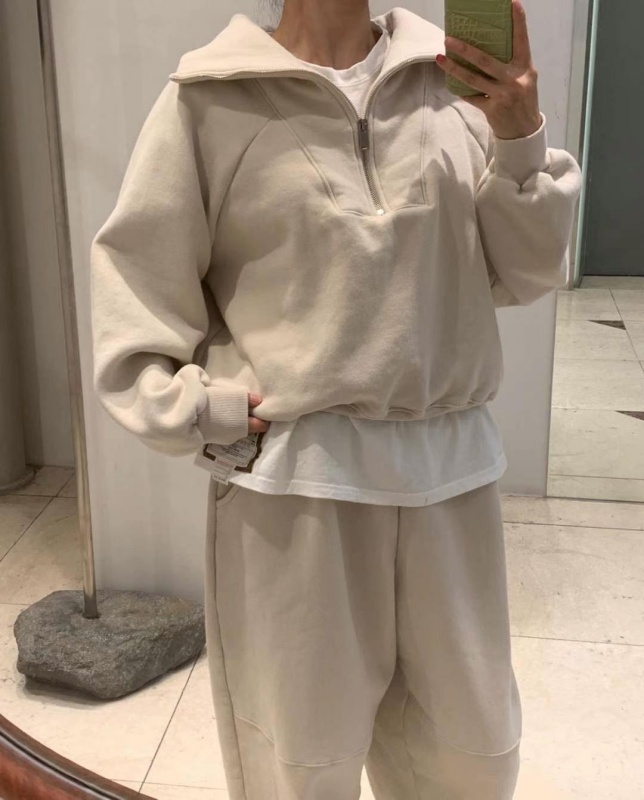 韓 拉鍊小立領上衣 3色 size