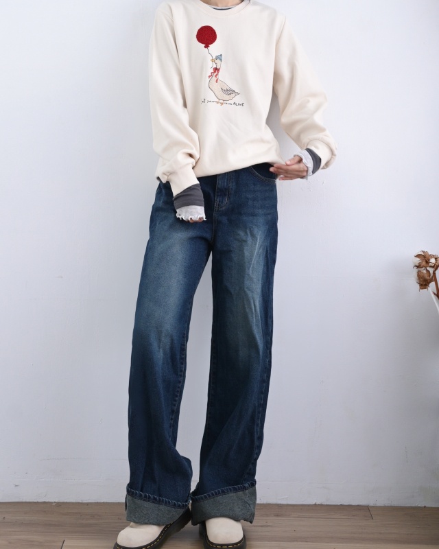 韓 鴨子拉氣球上衣 2色 size