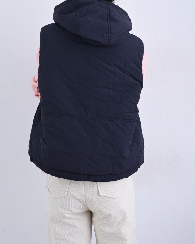 韓 鋪棉拉鍊連帽背心 3色 size