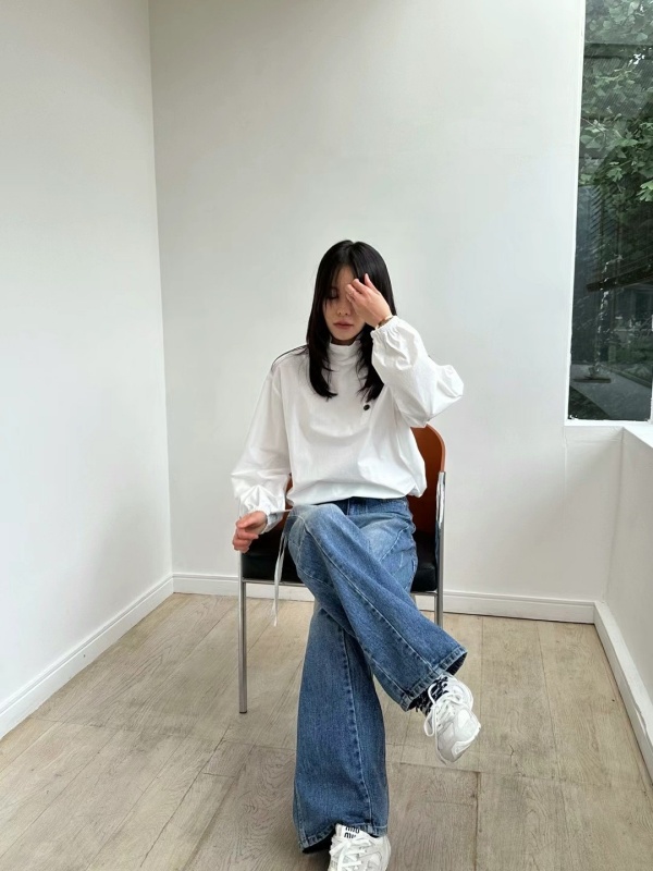 韓 小腿車線牛仔褲 size