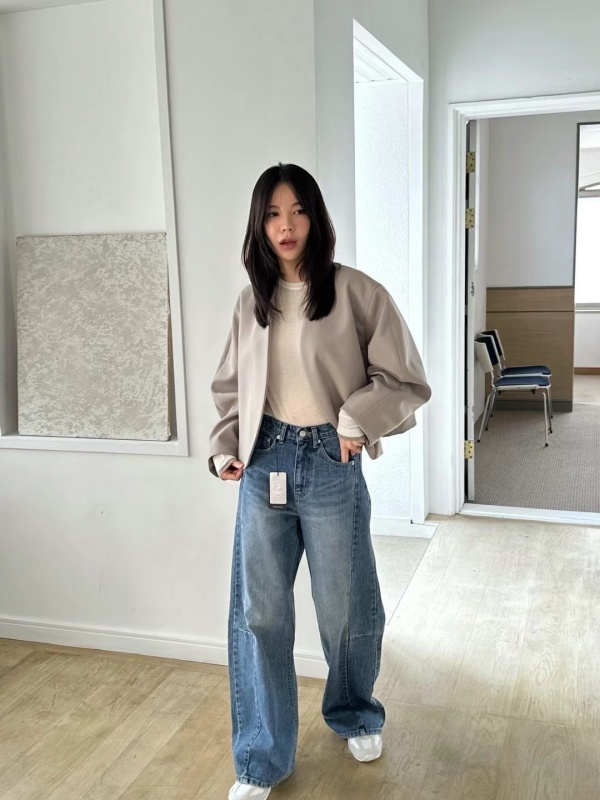 韓 小腿車線牛仔褲 size