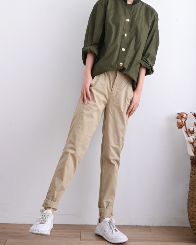 韓 基本款素色休閒褲 3色 size