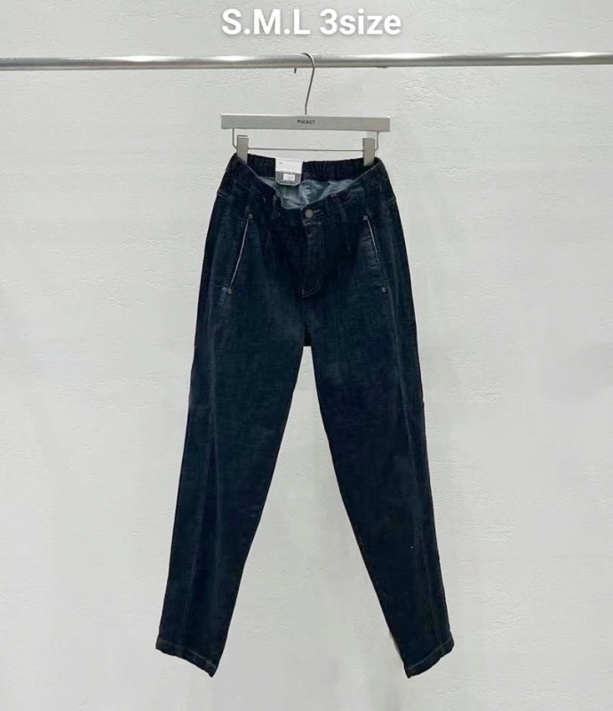 韓 直口袋牛仔休閒褲 size