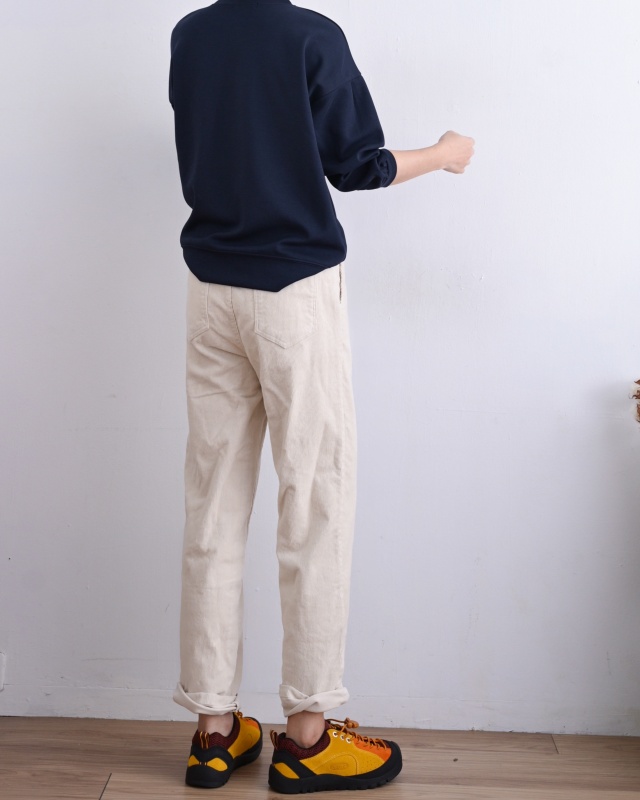 韓 條絨綁帶休閒褲 3色 size