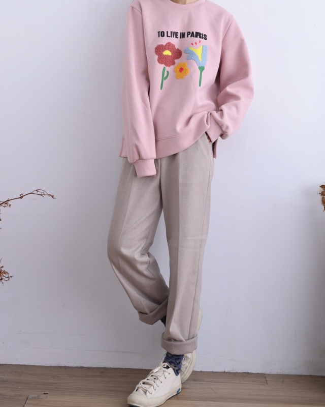 韓 斜口袋毛料褲 2色 size