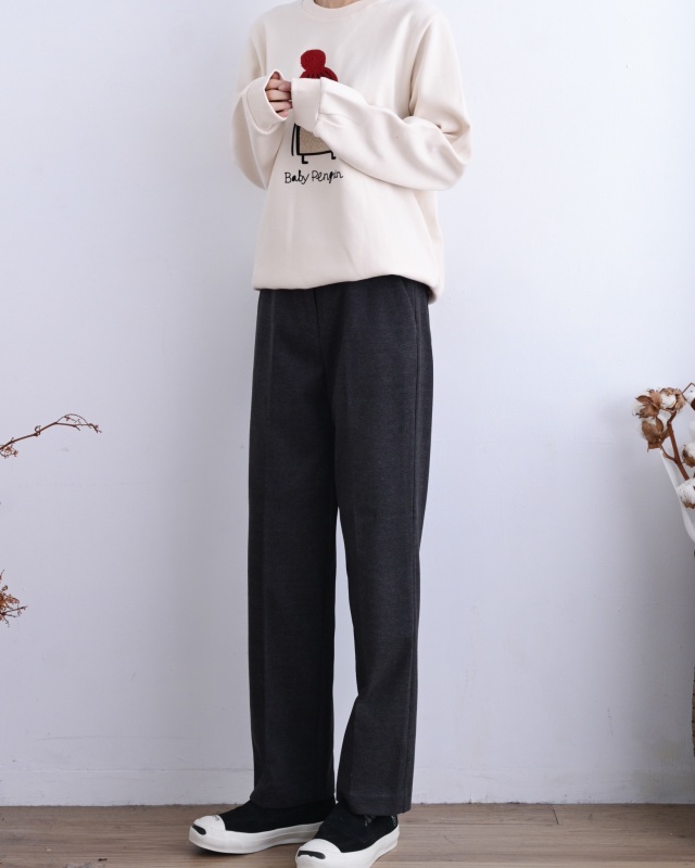 韓 斜口袋毛料褲 2色 size