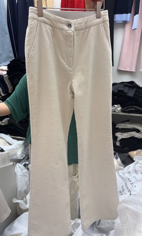 韓 條絨喇叭褲 2色 size