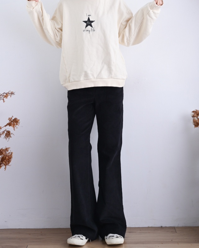 韓 條絨喇叭褲 2色 size