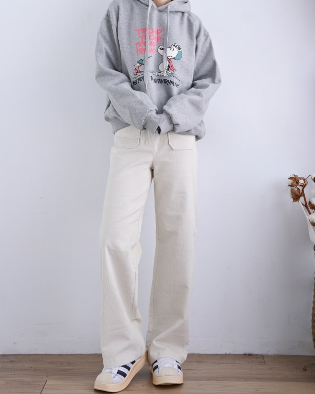 韓 雙口袋條絨長褲 3色 size