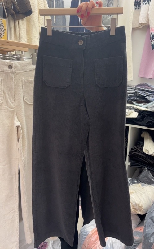 韓 雙口袋條絨長褲 3色 size